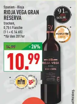 Marktkauf Rioja vega gran reserva Angebot