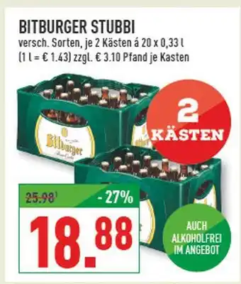 Marktkauf Bitburger stubbi Angebot