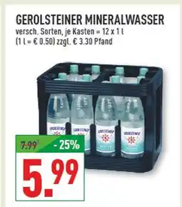 Marktkauf Gerolsteiner mineralwasser Angebot