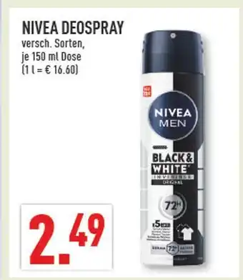 Marktkauf Nivea deospray Angebot