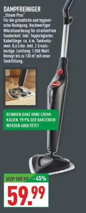 Marktkauf Dampfreiniger steam plus Angebot