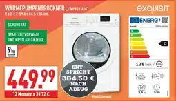 Marktkauf Exquisit wärmepumpentrockner Angebot