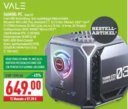 Marktkauf Vale gaming-pc tank 03 Angebot