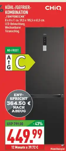 Marktkauf Chiq kühl-/gefrier-kombination Angebot