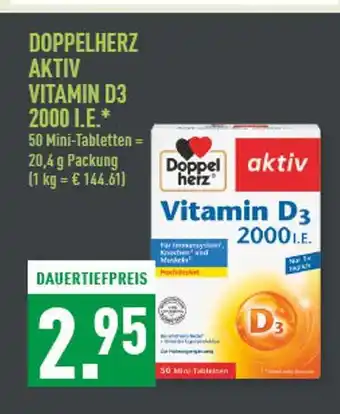 Marktkauf Doppelherz aktiv vitamin d3 2000 i.e Angebot