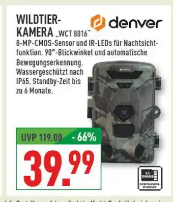Marktkauf Denver wildtier-kamera „wct 8016“ Angebot