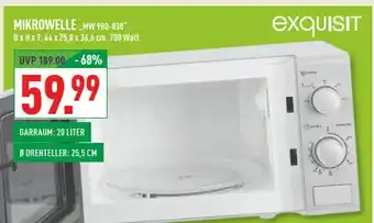 Marktkauf Exquisit mikrowelle mw 900-030 Angebot