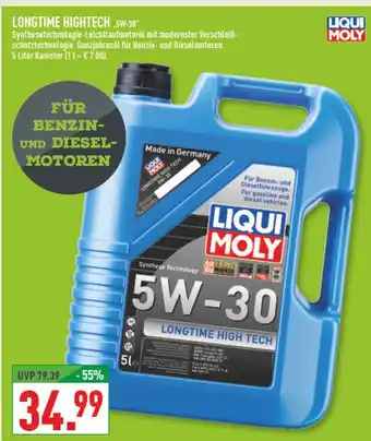 Marktkauf Liqui moly longtime hightech 5w-30 Angebot