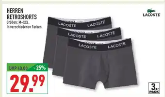 Marktkauf Lacoste herren retroshorts Angebot