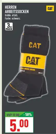 Marktkauf Cat herren arbeitssocken Angebot