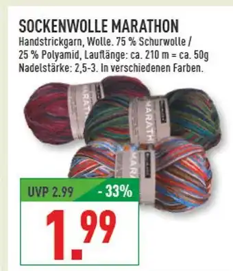 Marktkauf Sockenwolle marathon Angebot