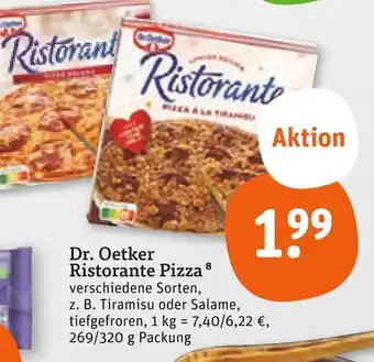 tegut Dr. oetker ristorante pizza tiramisu Angebot