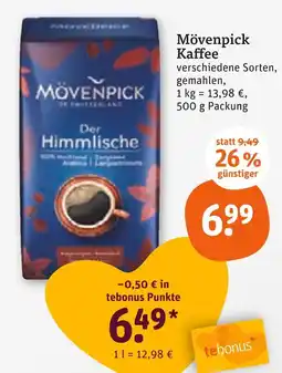 tegut Mövenpick kaffee Angebot