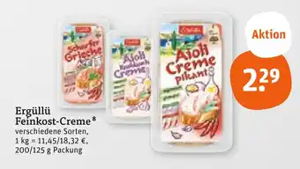 tegut Ergüllü feinkost-creme Angebot