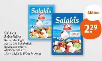 tegut Salakis schafkäse natur Angebot