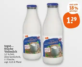 tegut Tegut... frische vollmilch Angebot