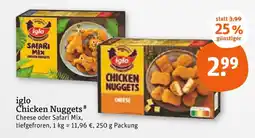tegut Iglo chicken nuggets cheese Angebot