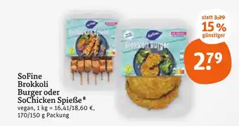 tegut Sofine brokkoli burger Angebot