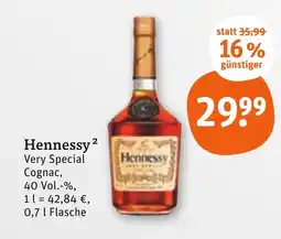 tegut Hennessy very special cognac Angebot