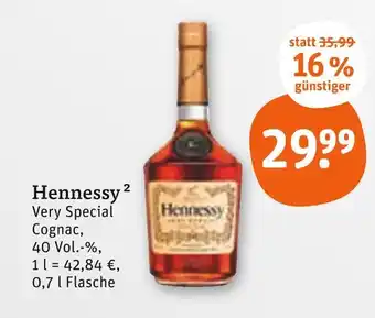 tegut Hennessy very special cognac Angebot