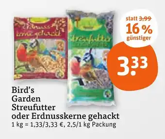 tegut Bird’s garden streufutter Angebot