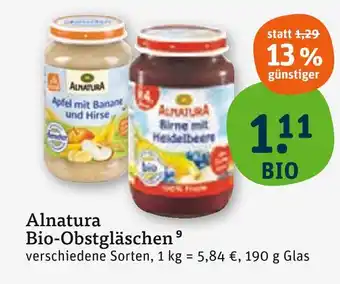 tegut Alnatura apfel mit banane und hirse Angebot