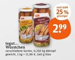 tegut Tegut... würstchen wiener würstchen Angebot
