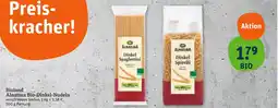 tegut Alnatura dinkel spaghettini Angebot
