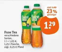 tegut Fuze tea Angebot