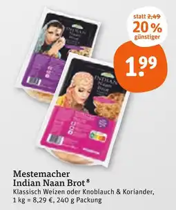 tegut Mestemacher indian naan brot klassisch weizen Angebot