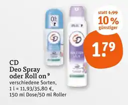tegut Cd deo spray Angebot