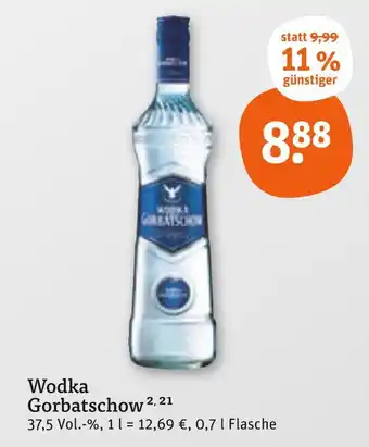 tegut Wodka gorbatschow Angebot