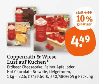 tegut Coppenrath & wiese lust auf kuchen erdbeer cheesecake Angebot