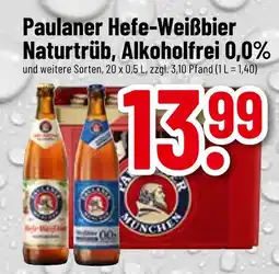 trinkgut Paulaner hefe-weißbier naturtrüb, alkoholfrei 0,0% Angebot