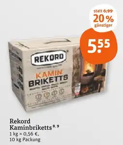 tegut Rekord kaminbriketts Angebot