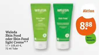 tegut Weleda skin food Angebot