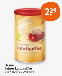 tegut Grana feiner landkaffee Angebot