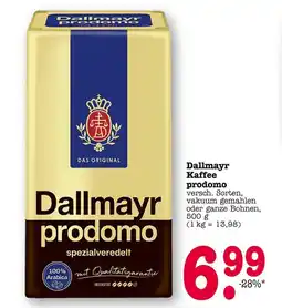 E-Center Dallmayr kaffee prodomo Angebot