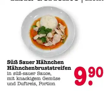 E-Center Süß sauer hähnchen hähnchenbruststreifen Angebot