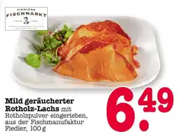 E-Center Fiedlers fischmarkt mild geräucherter rotholz-lachs Angebot