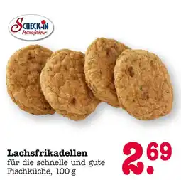 E-Center Scheck-in manufaktur lachsfrikadellen Angebot
