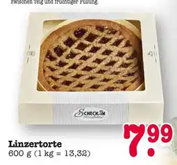 E-Center Scheck-in linzertorte Angebot