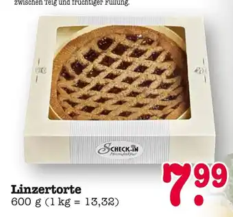 E-Center Scheck-in linzertorte Angebot