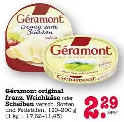 E-Center Géramont original franz. weichkäse Angebot