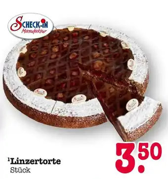 E-Center Scheck-in manufaktur linzertorte Angebot