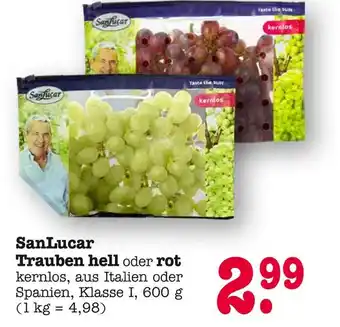 E-Center Sanlucar trauben hell Angebot
