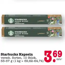 E-Center Starbucks kapseln Angebot
