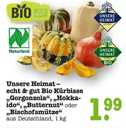 E-Center Unsere heimat bio kürbisse gorgonzola Angebot