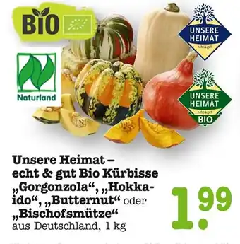 E-Center Unsere heimat bio kürbisse gorgonzola Angebot
