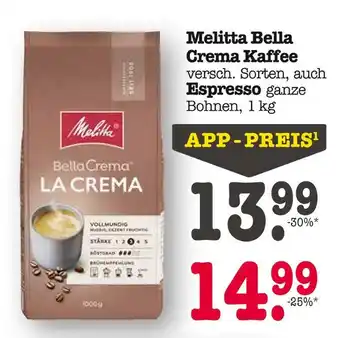 E-Center Melitta bella crema kaffee Angebot